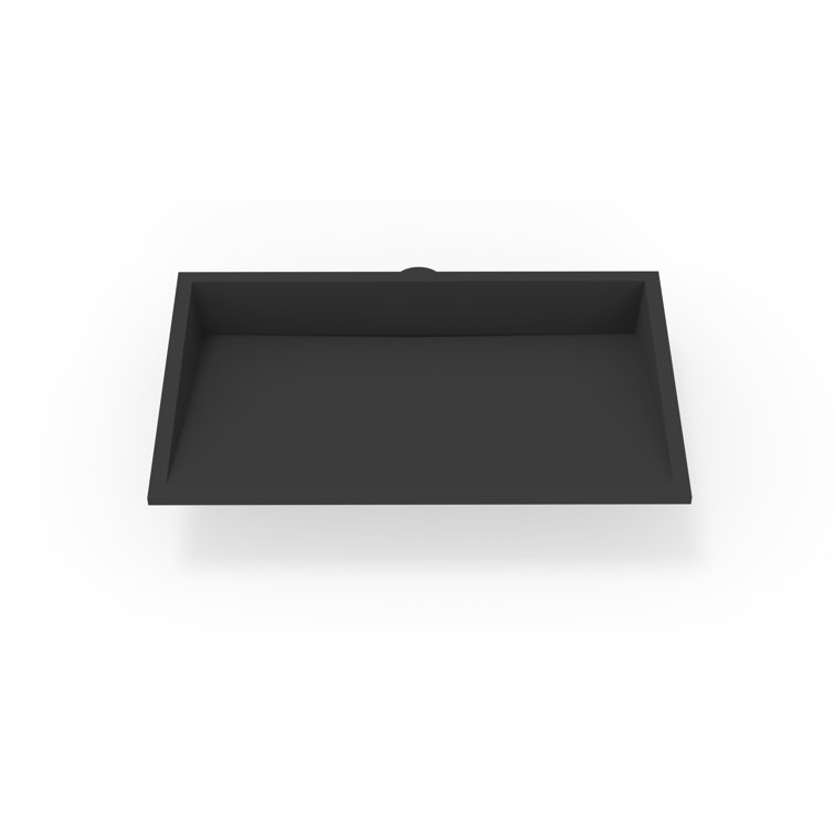 Polymarble Rectangular Undermount Bathroom Sink