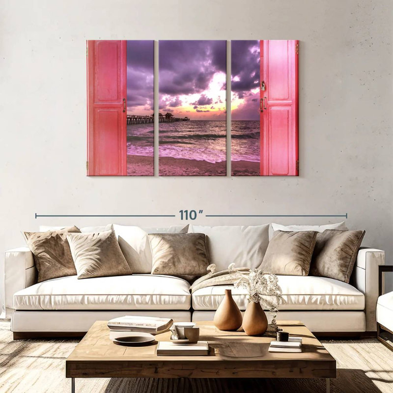 Gillard Window To Dramatic Beach, 48" H x 74" W