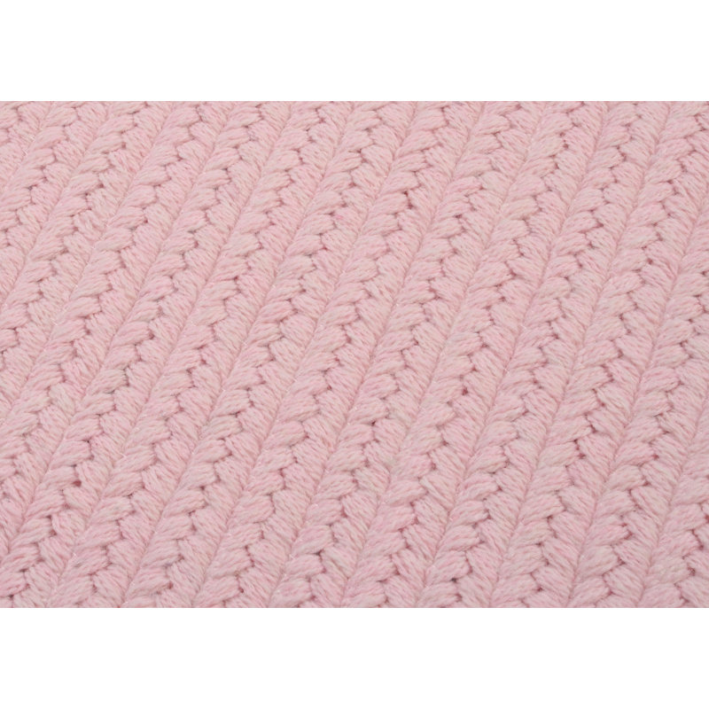Tapis rose tressé Mcclary, Carré 12 po