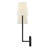 2-Light Right Hand White Linen Wall Sconce-2071528366
