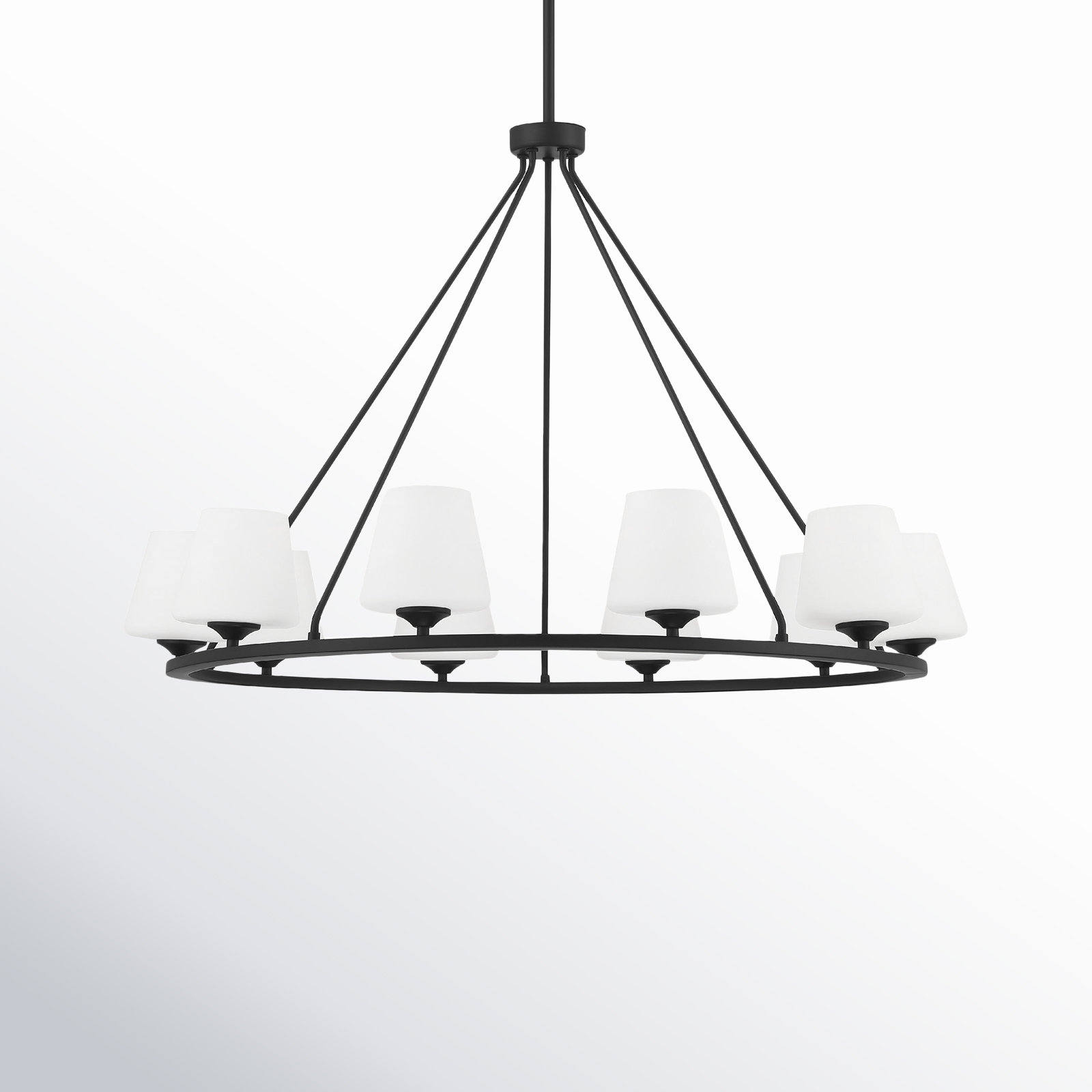 Lane 10 - Light Metal Dimmable Chandelier