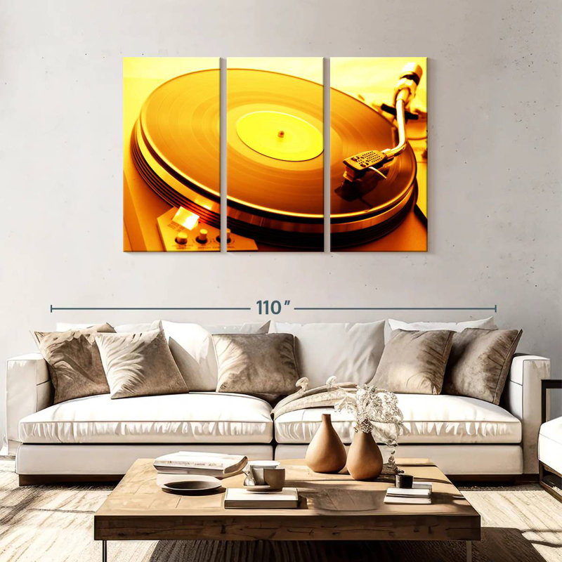 Lecteur de disque vinyle Abarca, H 48 po x l 74 po