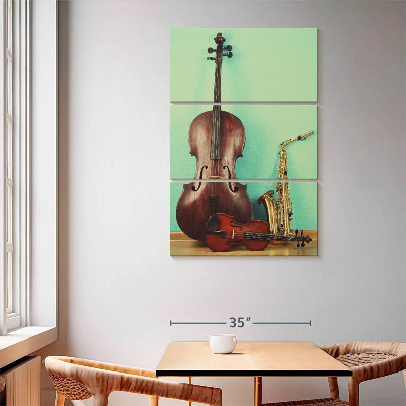 Abarca Jazz Instruments, 65" H x 42" W