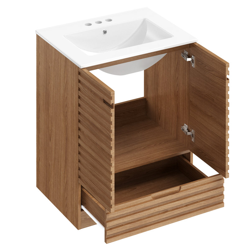 Meuble-lavabo simple 24,17 po avec comptoir d'évier