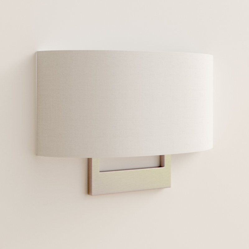 Matiana Steel Flush Mounted Sconce, Bronze, 9.5" H x 14" W x 3.95" D
