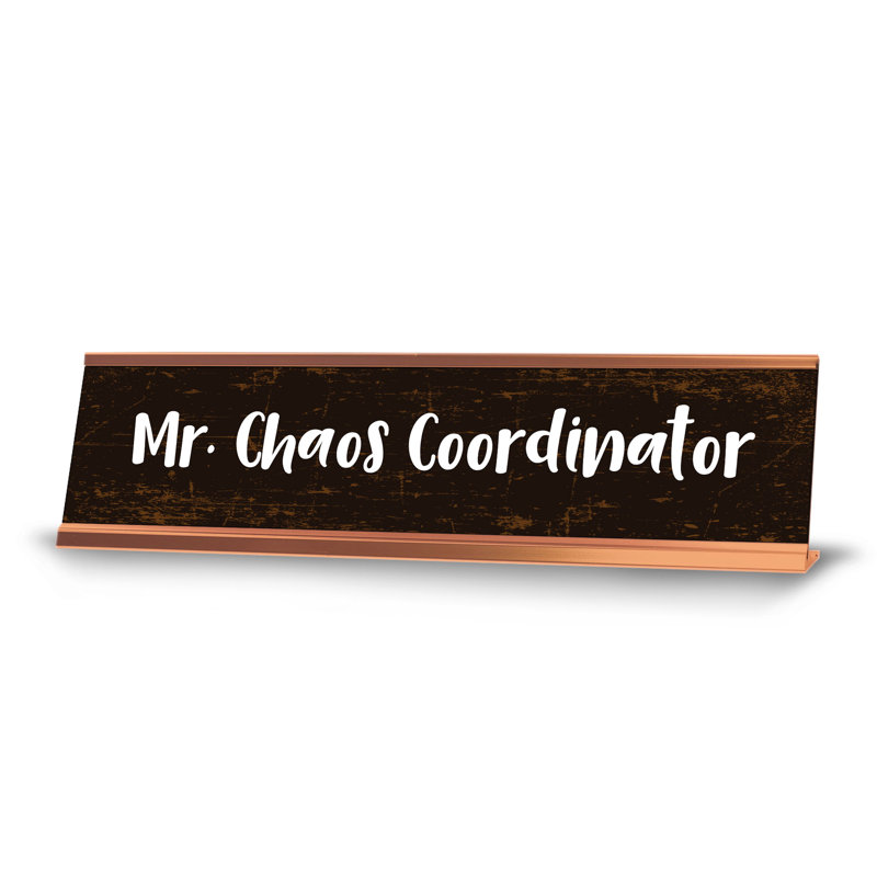 Assiette de bureau noire Mr Chaos
