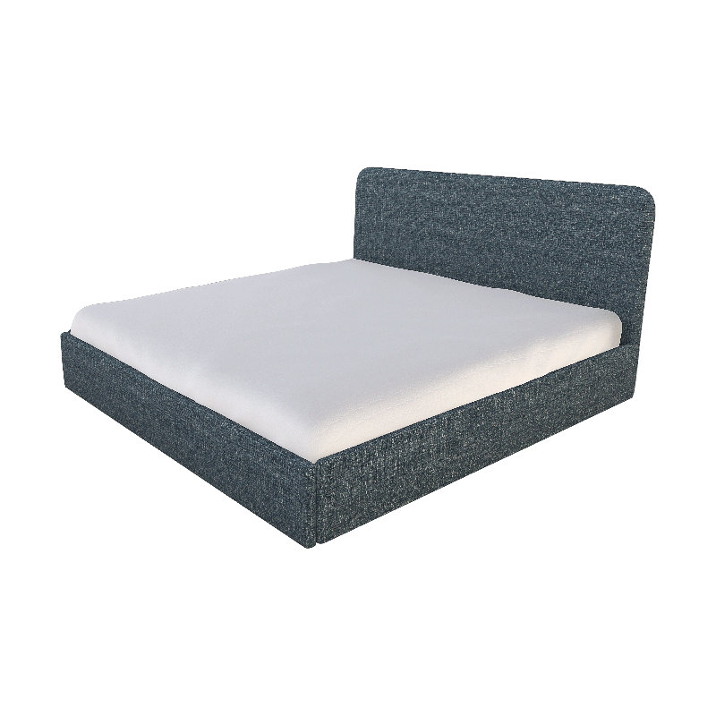 Detroit Upholstered Bed, Double Up Chambray, Full