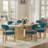 Oval Double Pedestal Kitchen Table Sets-285534582-285534580-291553871