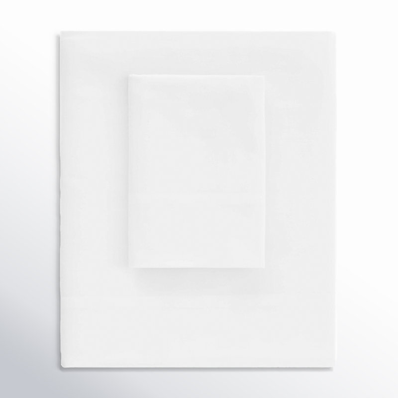 Essential Sateen Sheet Set, King Sheet Set, White