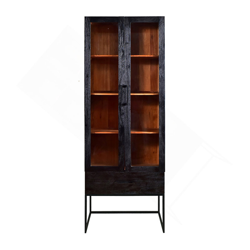 Versatile Rectangular Cabinet With Multiple Shelves For Efficient Storage