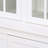 Freestanding Pantry Cabinet With Glass Door, Farmhouse Display Cabinets With Storage, Hutch With Lattice Window