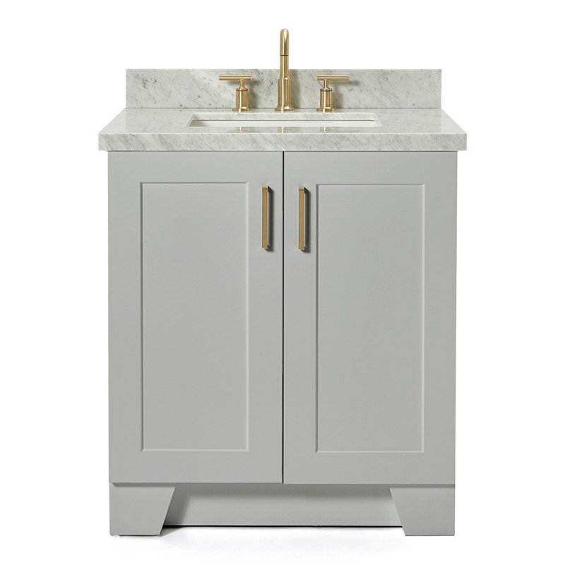 ARIEL TAYLOR 31 IN RECTANGLE SINK VANITY, Gray, Rectangle
