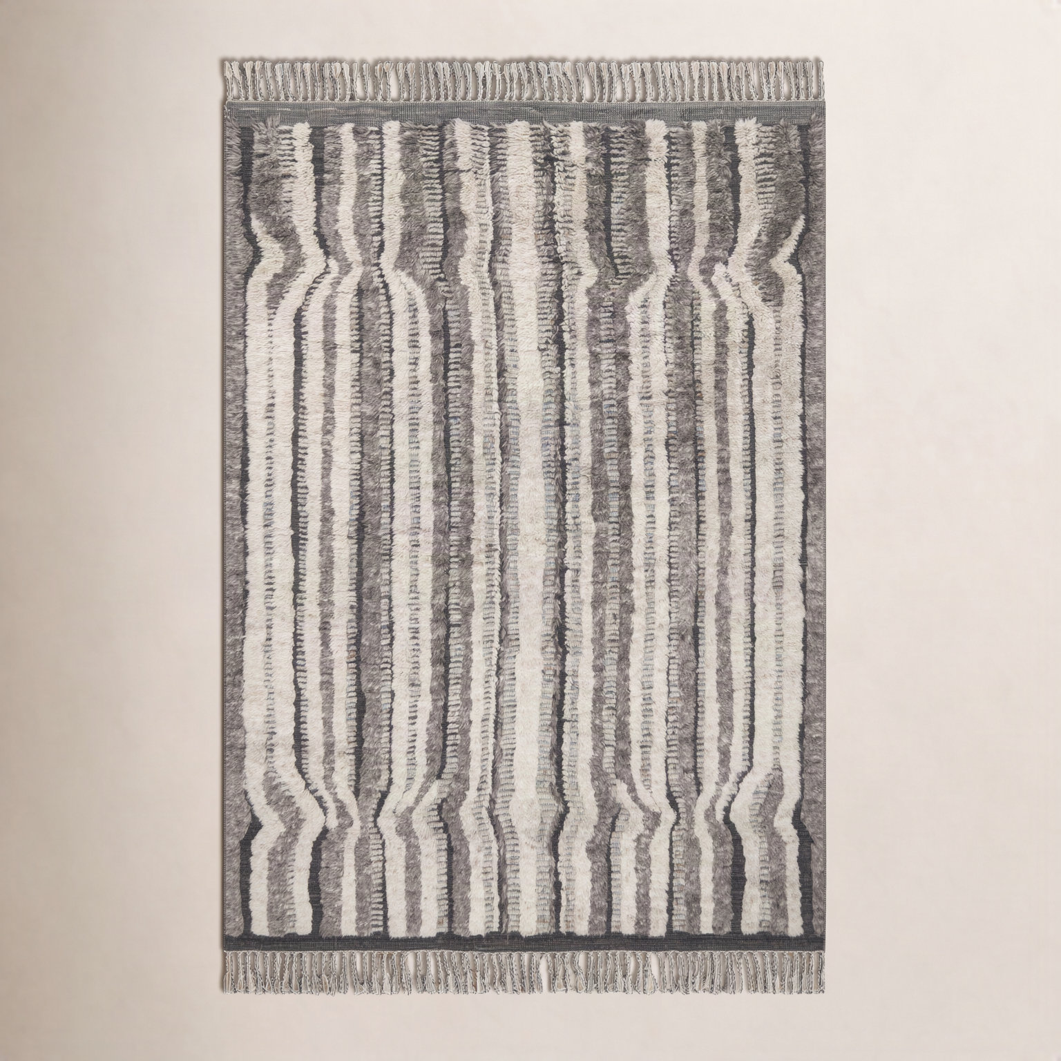 Benjamin Stone Charcoal Hand-Knotted Rug, Rectangle 9'6" x 13'6"