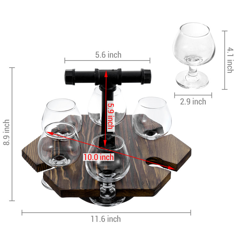 Verres à bière et whisky avec support et poignée