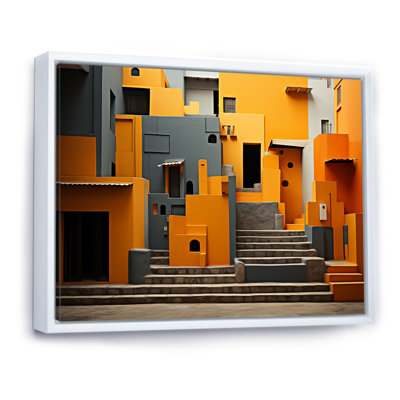«Yellow Cuba Colonial Architecture II», reproduction d'art sur toile