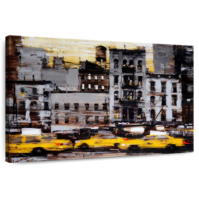 Sireci Yellow Cabs, 34" H x 51" W