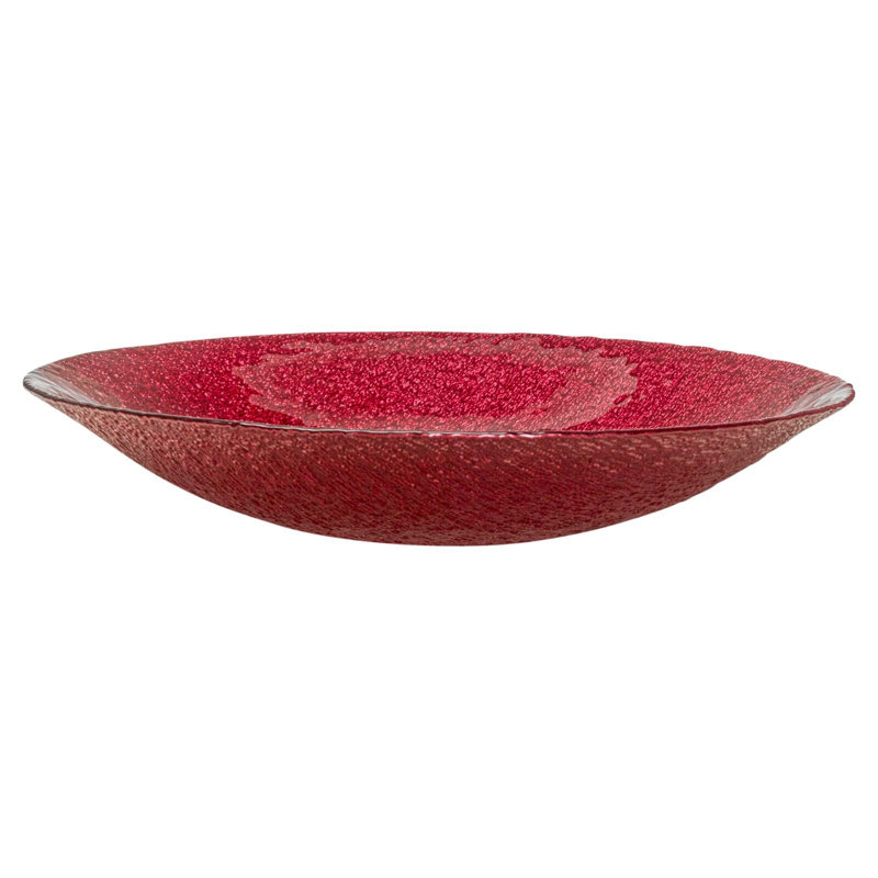 17 Stories Leonino Glass Platter