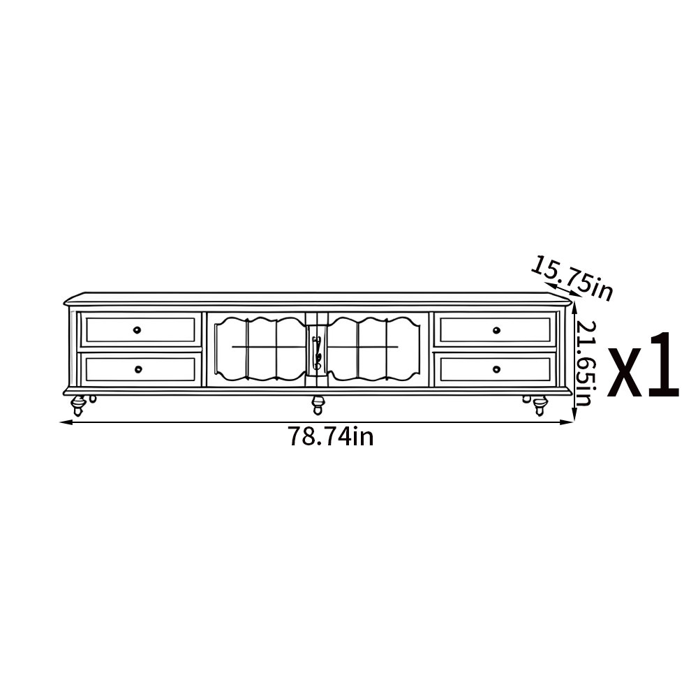 American retro style TV stand