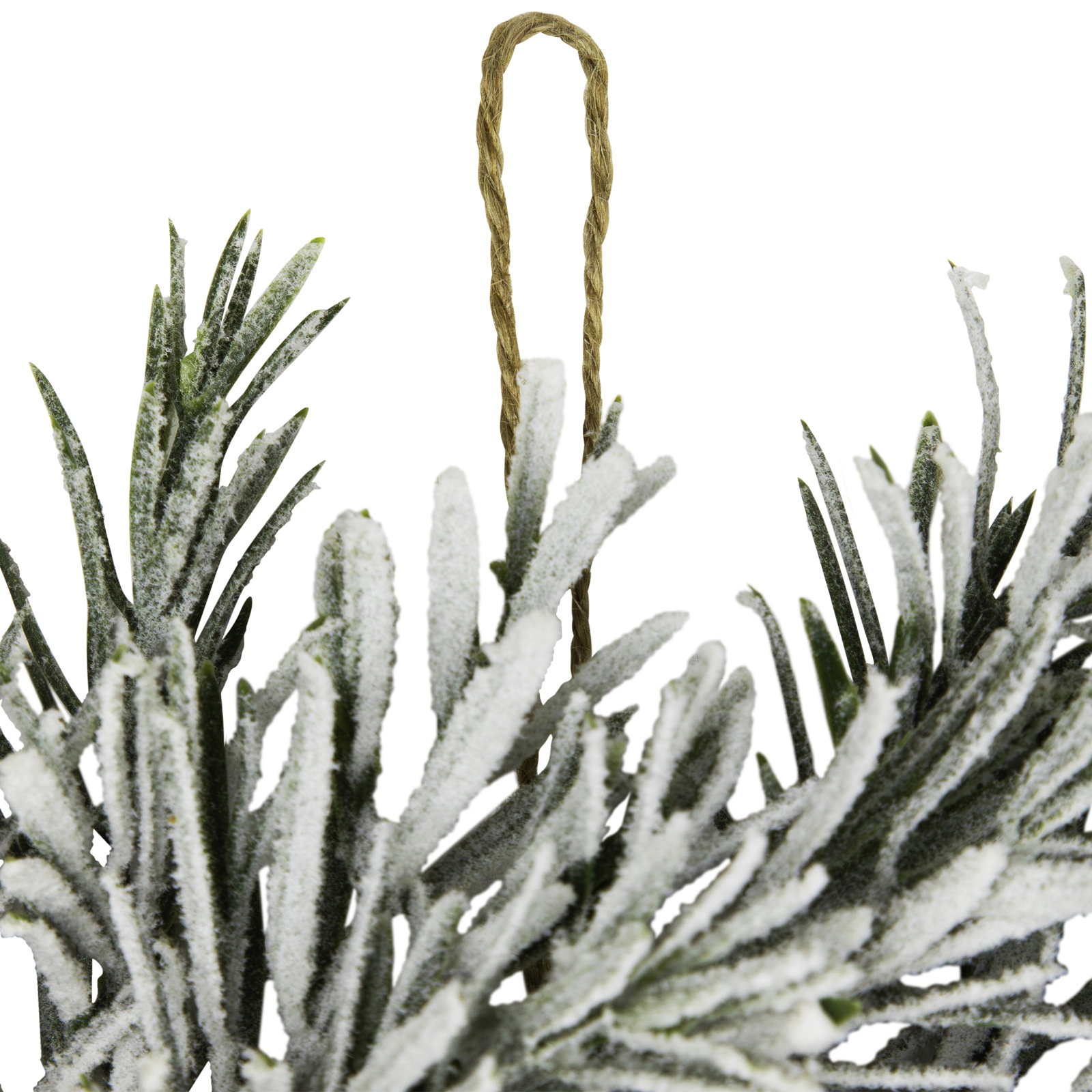Pine Cones And Berries Flocked Pine Artificial Christmas Wreath - 20" - Unlit