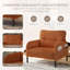Chaise d'appoint rembourrée en velours côtelé Modern-1376002750