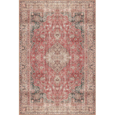 Safeta Performance Washable Oriental Indoor / Outdoor Rug