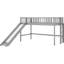 Lit mezzanine simple avec glissade Fun - gris-442455393-442455398