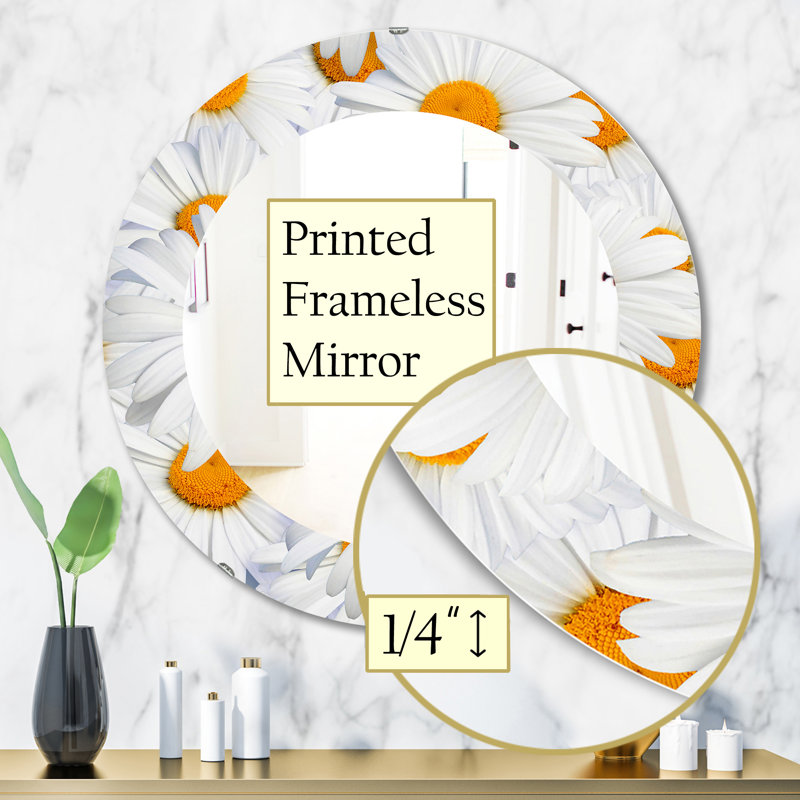 Miroir mural Daisy, H 31,5 po x l po
