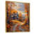 Toile avec cadre flottant or
