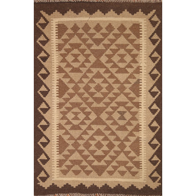 Reversible Wool Kilim Oriental Area Rug 3x5