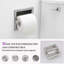 Porte-papier hygiénique mural encastré en acier inoxydable, accessoire de salle de bain-97825008