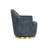 Hudnut Upholstered Swivel Armchair - Blue-420427585