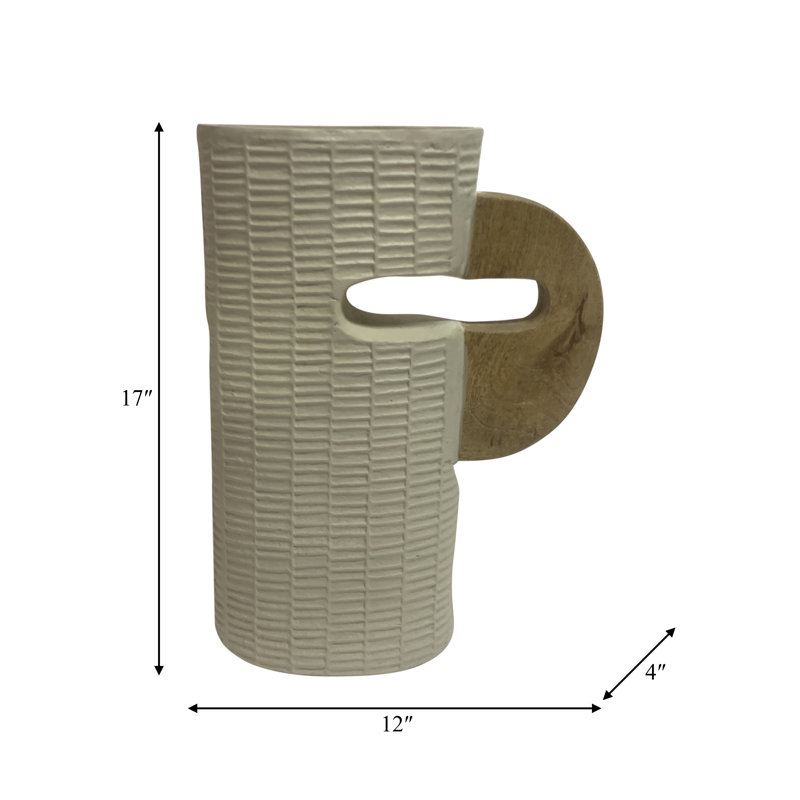 Ibtisaam Handmade Table Vase, 17'' H X 12'' W X 4'' D