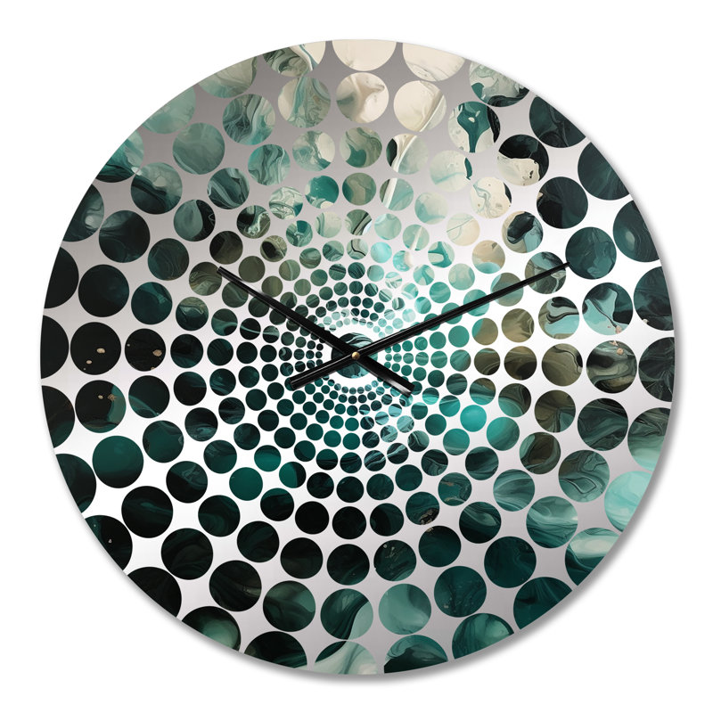 Horloge murale abstraite géométrique, Petit