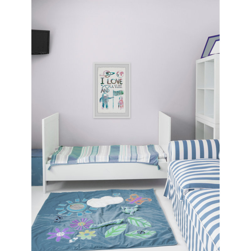 «To the Moon and Back», reproduction encadrée, H 18 po x l 12 po x P 1,5 po