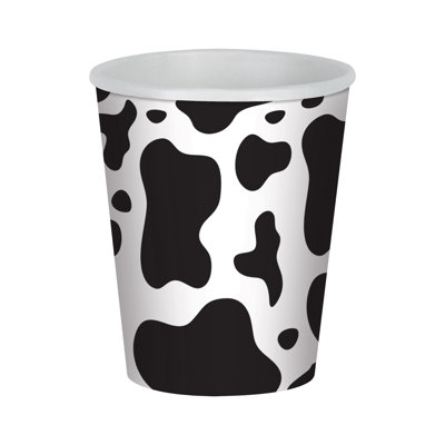 Tasses à boisson de vache - 9 oz - paquet de 12
