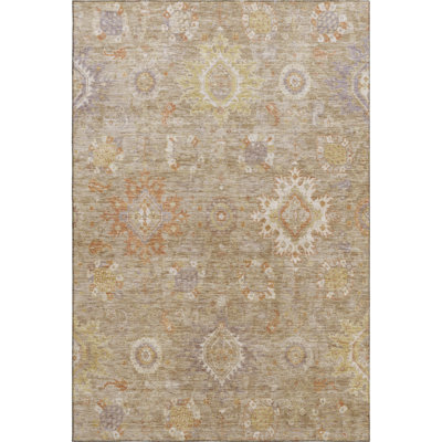 Premium Machine Washable Mayfield AMF1927 Global Rug