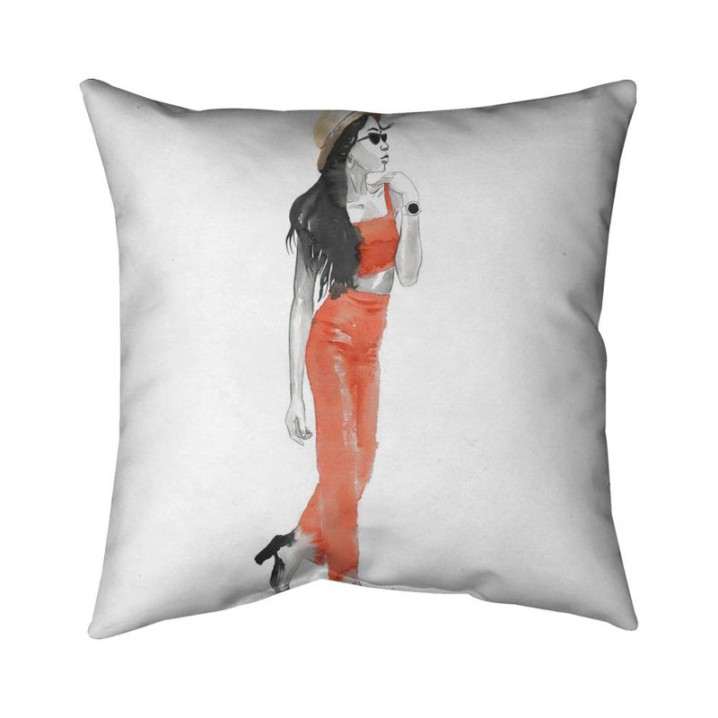 Strike the pose - 26"x26" Throw pillow cover - Poly twill - Print on demand, Pillow Cover Only - No Insert