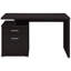 Table de bureau Modern Cappuccino - 2 tiroirs, espace de travail spacieux, organisation efficace, 2 espaces de travail spacieux