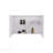 Bouti 19.7" H x 31.5" W Double Door Mirror Medicine Cabinet, Three interior Shelves for Bathroom, Kitchen White-1525510907