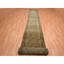 Tapis de couloir en laine noué à la main 3 pi 2 po x 19 pi 4 po jaune or Rajasthan 011FAD74E1C1472181B4AF485582C191