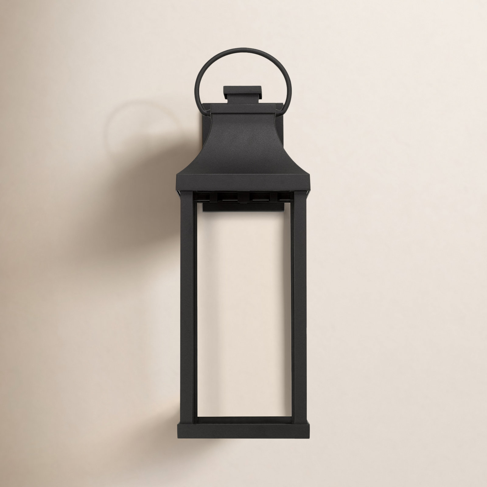 Parker Single Light Outdoor Wall Light, Black