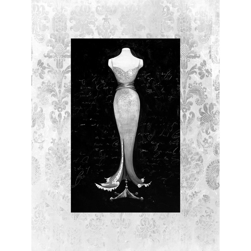 «Black White Glamour», impression sur toile tendue, H 16 po x l 12 po