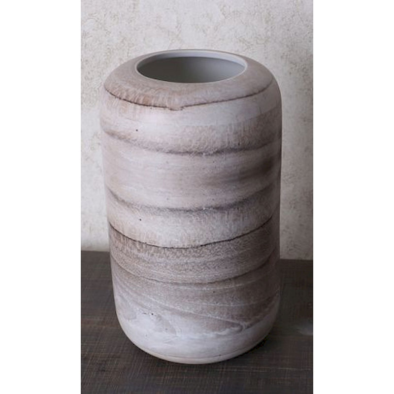 Vase Shades Of Grey, H 10 po x l 6 po x p 6 po
