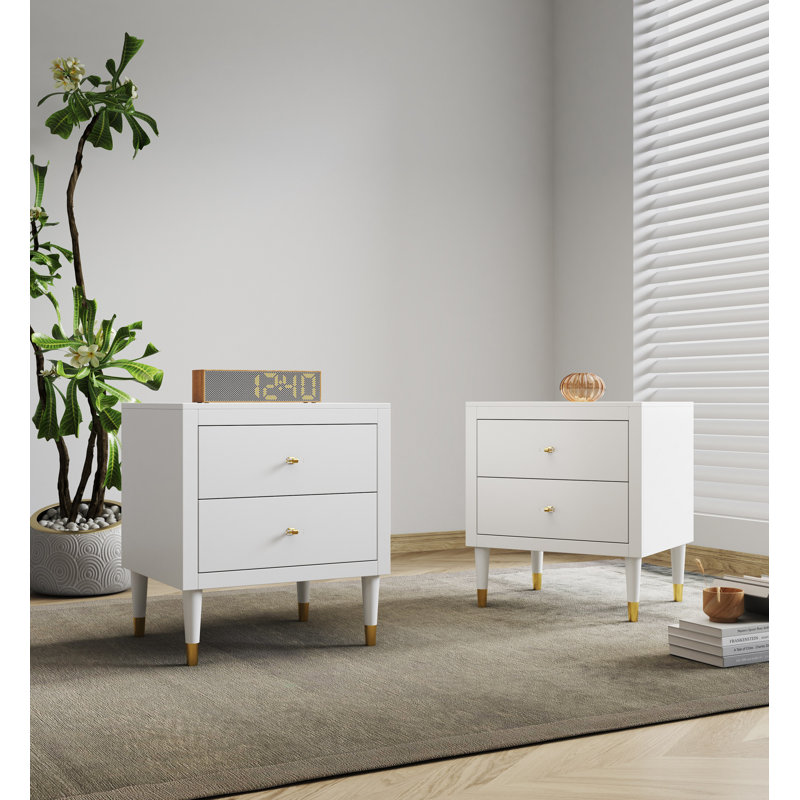 Stanton 22'' W Solid Wood Nightstand, White