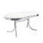 White and Black 5-piece Oval Dining Table Set
