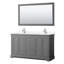 Ensemble de meuble-lavabo double 60 "avec miroir Avery-97831853-97831856-97831855