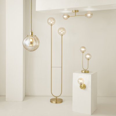 Chessy Glass Semi Flush Mount