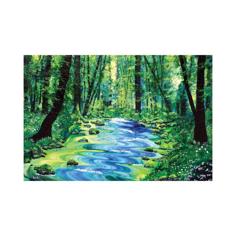 Enchanted Woodland by Laura Iverson - Wrapped Canvas Painting, 45.72cm H x 66.04cm W x 1.91cm D