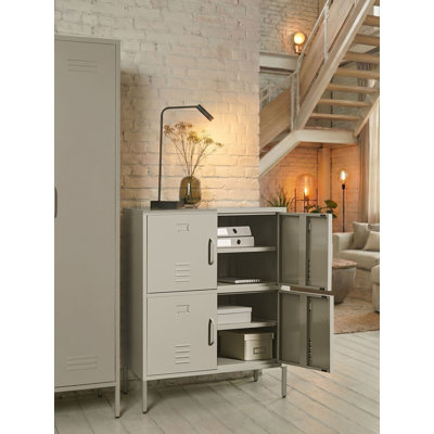 Storage Unit HOLBECK Metal Light Beige