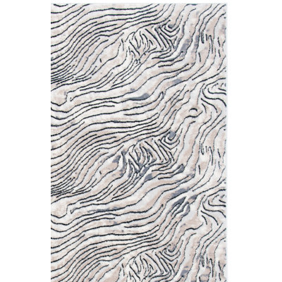 Ahnalise Abstract Ivory/Grey Area Rug